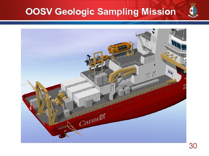 OOSV Geologic Sampling Mission 30 