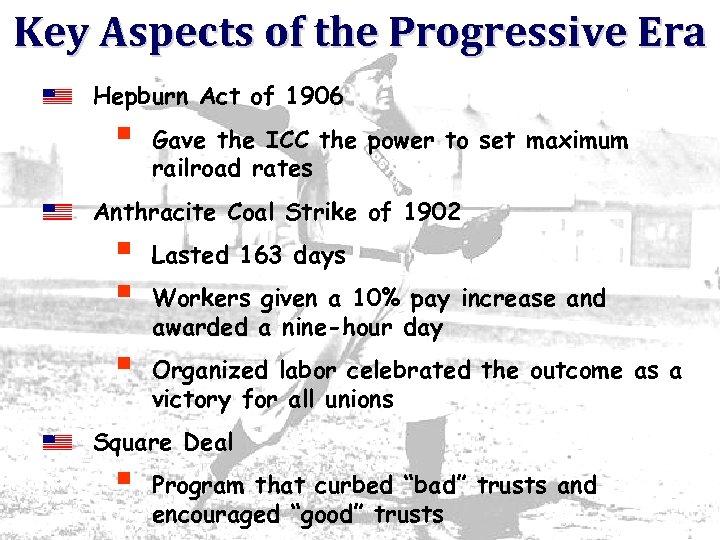 Key Aspects of the Progressive Era Hepburn Act of 1906 § Gave the ICC