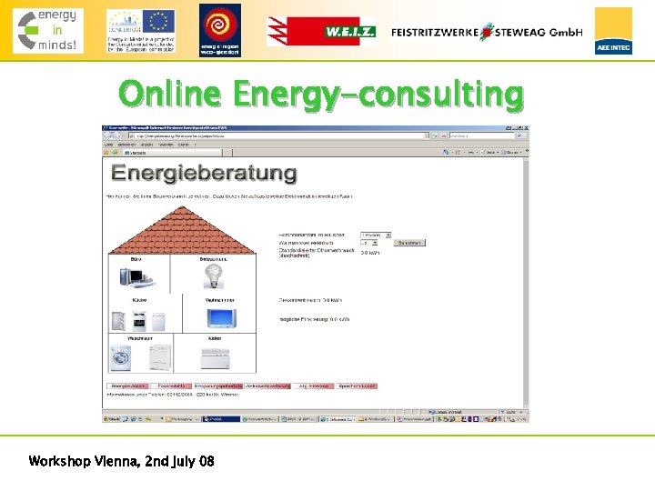 Online Energy-consulting Workshop Vienna, 2 nd july 08 