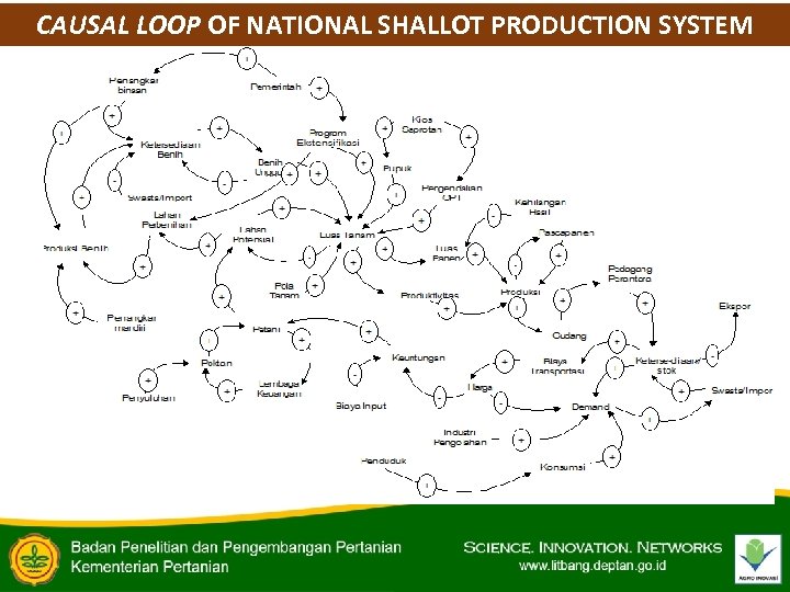 CAUSAL LOOP OF NATIONAL SHALLOT PRODUCTION SYSTEM 