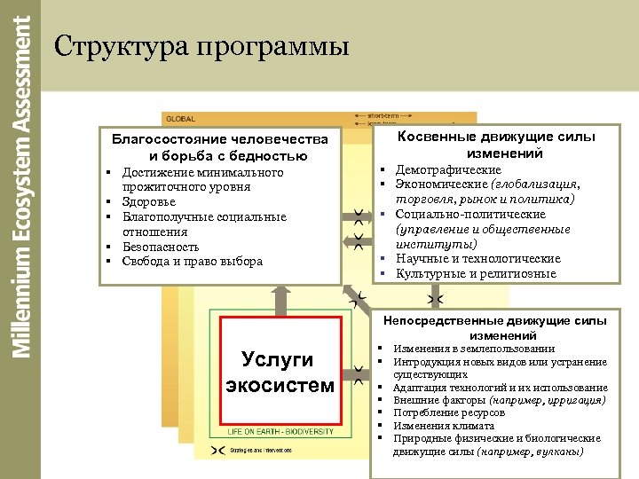 Структура программы Благосостояние человечества и борьба с бедностью § Достижение минимального прожиточного уровня §