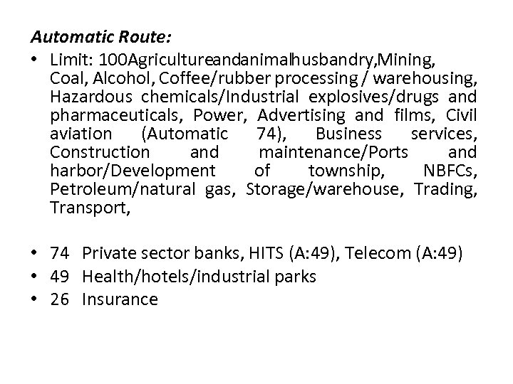 Automatic Route: • Limit: 100 griculture nd nimal usbandry, ining, A a a h