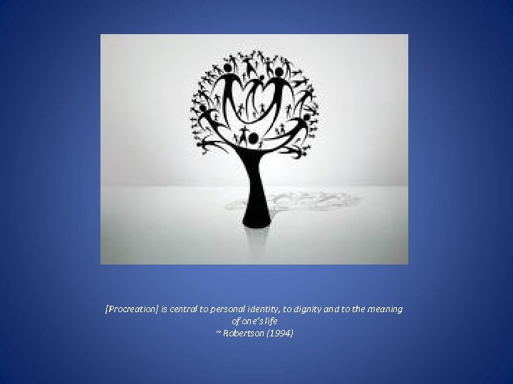 [Procreation] is central to personal identity, to dignity and to the meaning of one’s