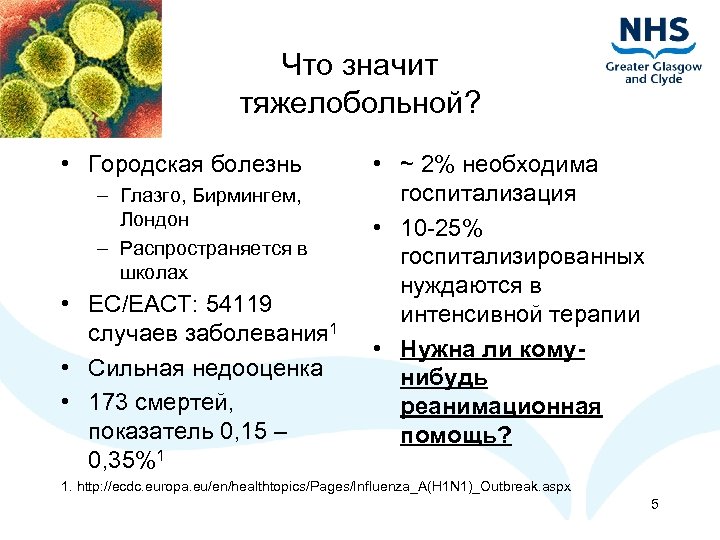 Что значит тяжелобольной? • Городская болезнь – Глазго, Бирмингем, Лондон – Распространяется в школах