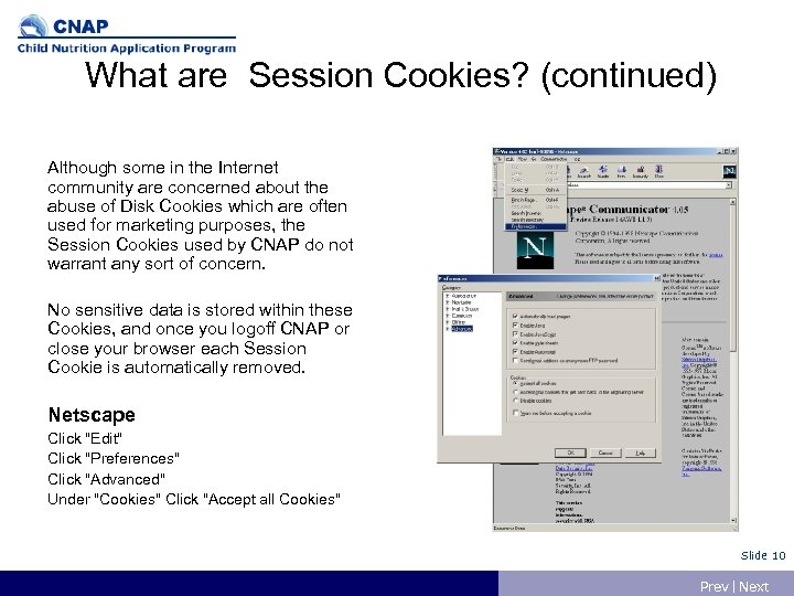 What are Session Cookies? (continued) Although some in the Internet community are concerned about