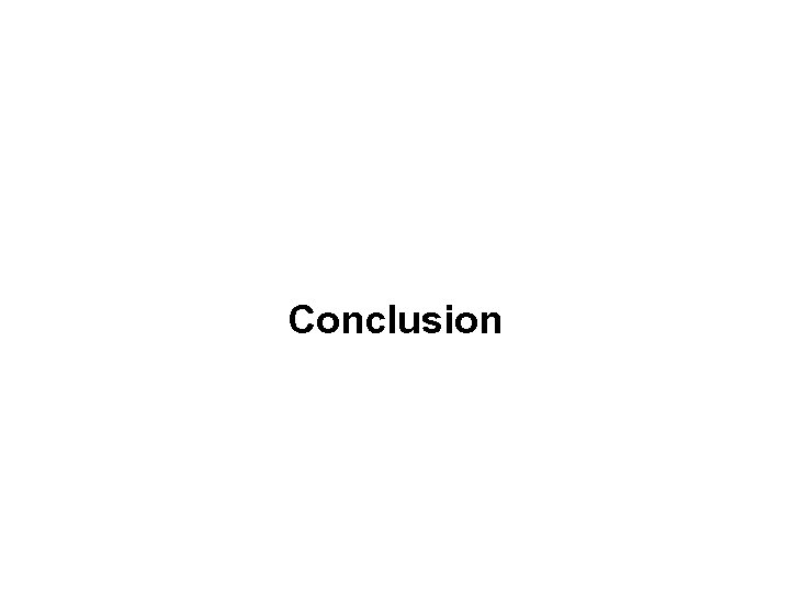 Conclusion 