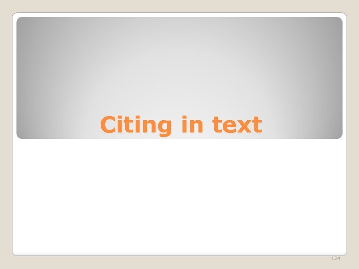 Citing in text 124 