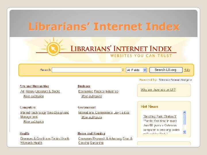 Librarians’ Internet Index 29 
