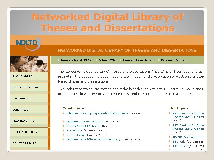 Networked Digital Library of Theses and Dissertations 33 