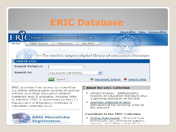ERIC Database 35 