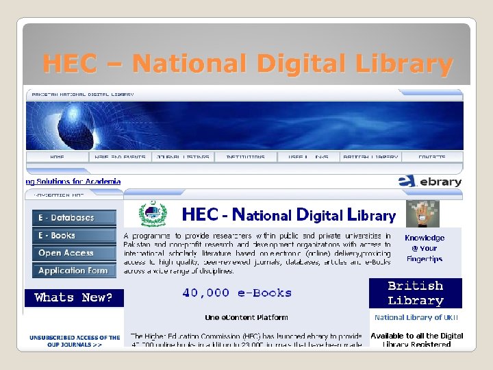 HEC – National Digital Library 39 