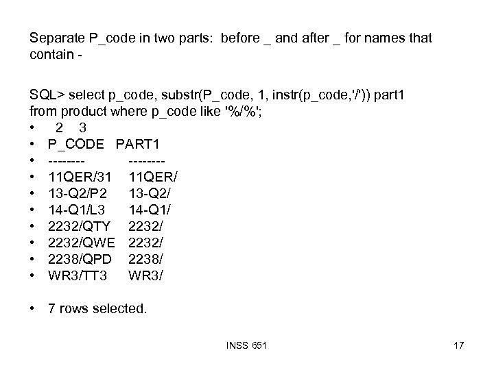 Separate P_code in two parts: before _ and after _ for names that contain