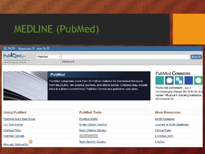 MEDLINE (Pub. Med) 