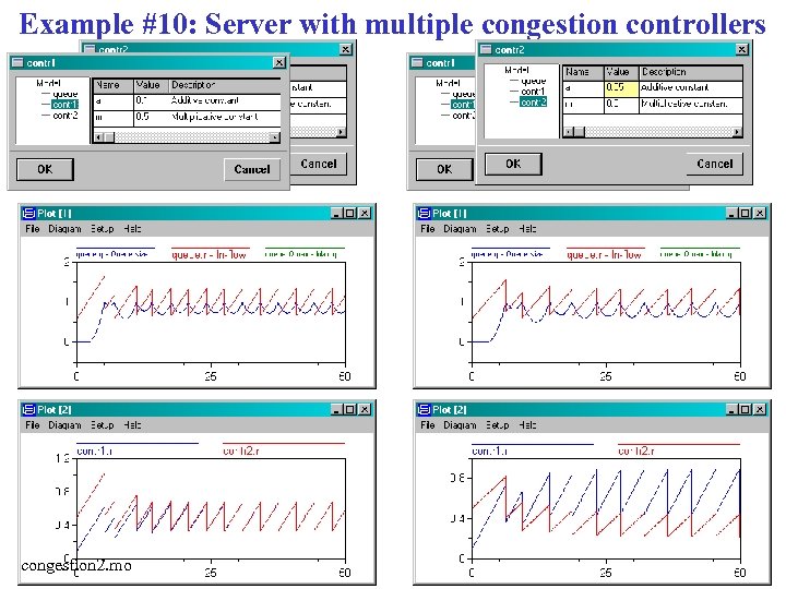 Example #10: Server with multiple congestion controllers congestion 2. mo 