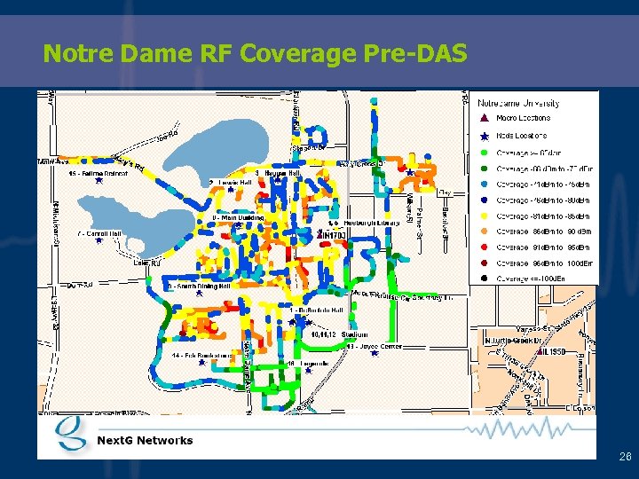 Notre Dame RF Coverage Pre-DAS 26 