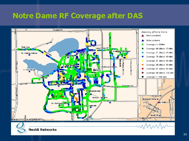 Notre Dame RF Coverage after DAS 34 