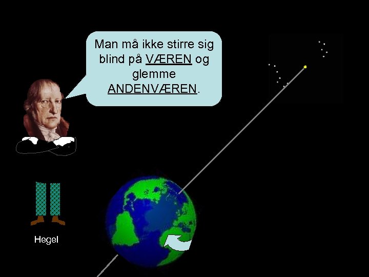 Man må ikke stirre sig blind på VÆREN og glemme ANDENVÆREN. Hegel 