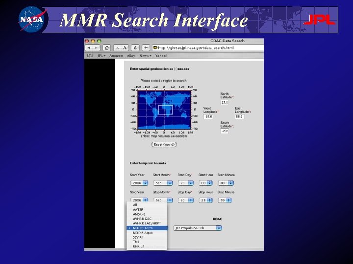 MMR Search Interface 
