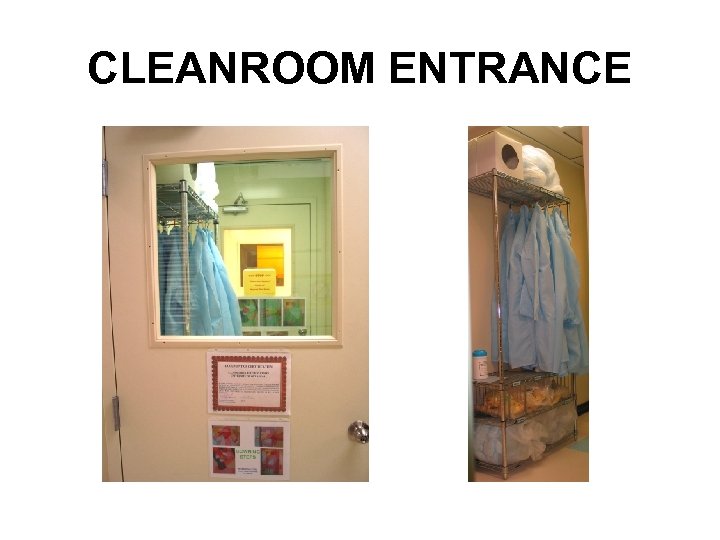 CLEANROOM ENTRANCE 
