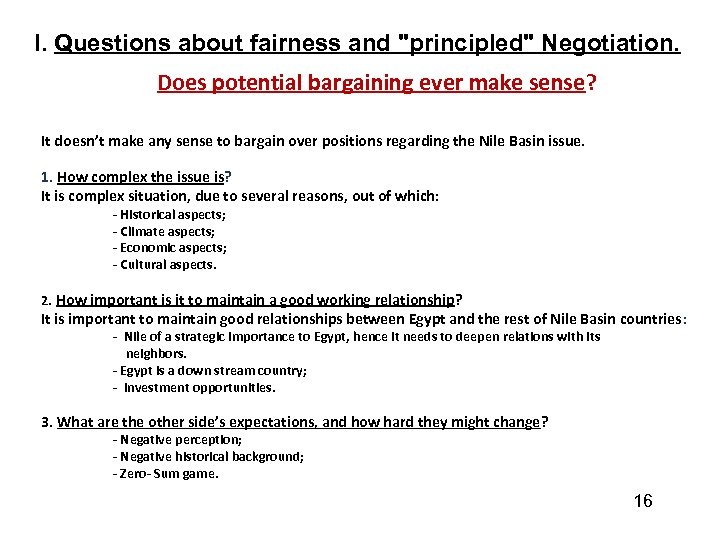 I. Questions about fairness and 