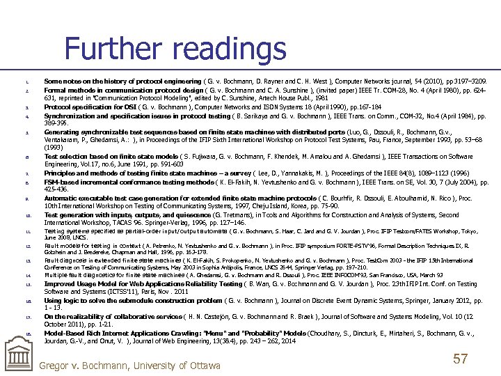 Further readings 1. 2. 3. 4. 5. 6. 7. 8. 9. 10. 11. 12.