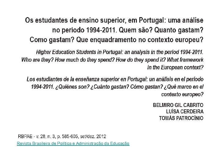 Revista Brasileira de Política e Administração da Educação 