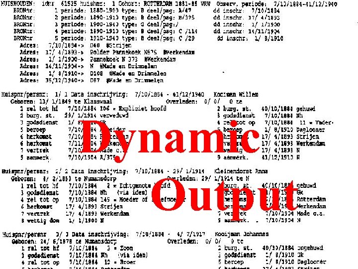  Dynamic Output 