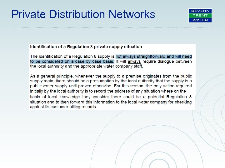 Private Distribution Networks 