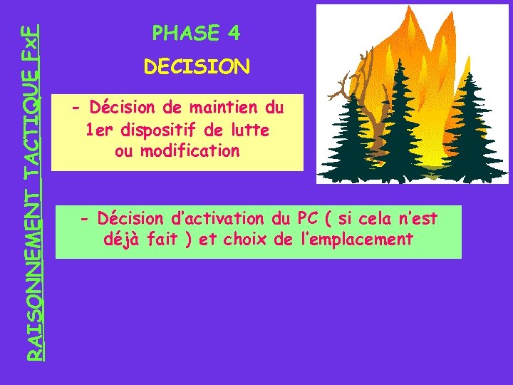 RAISONNEMENT TACTIQUE Fx. F PHASE 4 DECISION - Décision de maintien du 1 er
