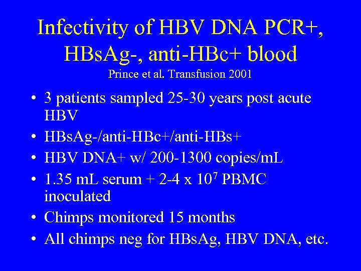 Nucleic Acid Testing Vs Infectivity Michael P Busch