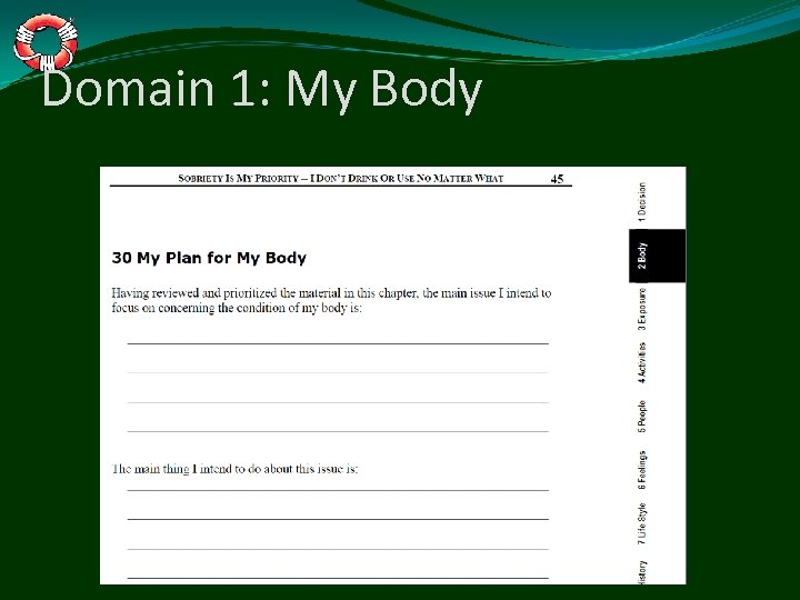 Domain 1: My Body 