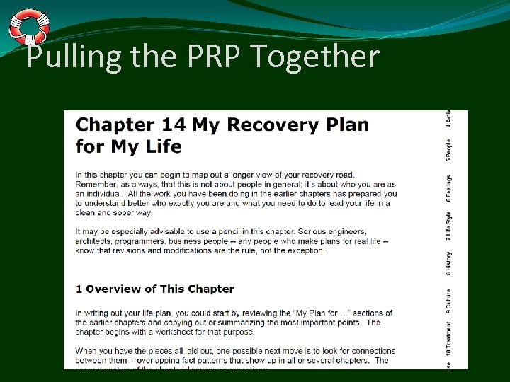 Pulling the PRP Together 