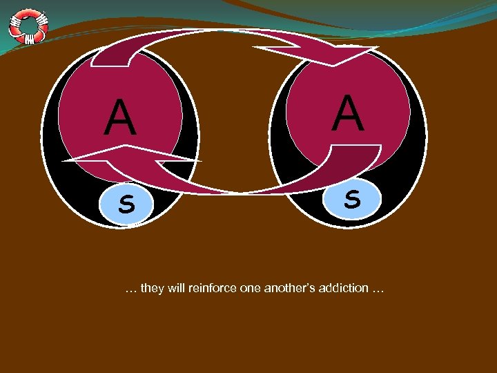 A A S S … they will reinforce one another’s addiction … 