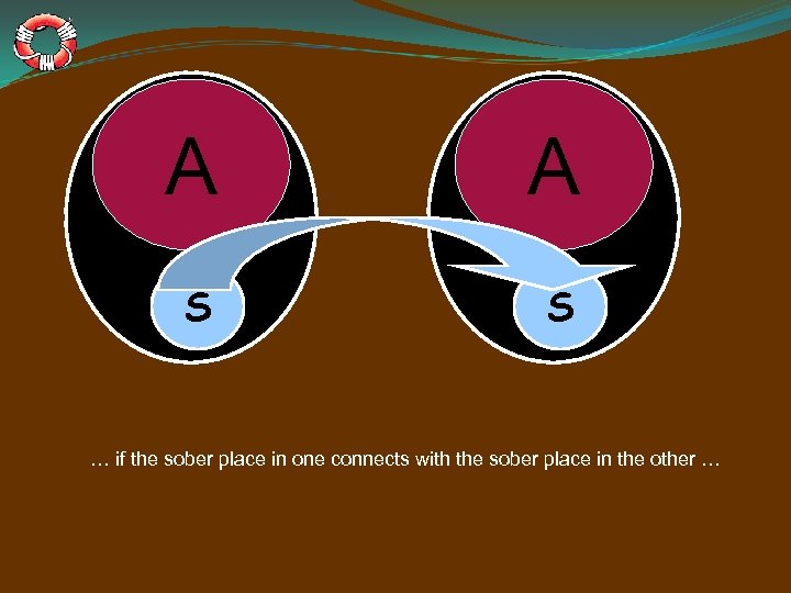 A A S S … if the sober place in one connects with the