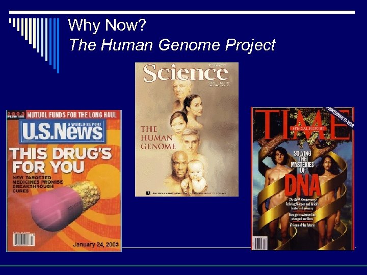 Why Now? The Human Genome Project 