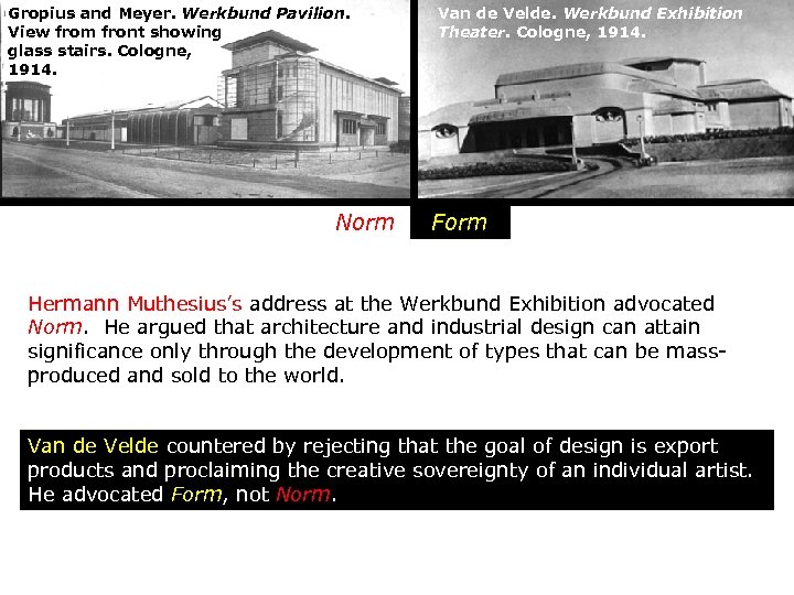 Gropius and Meyer. Werkbund Pavilion. View from front showing glass stairs. Cologne, 1914. Norm