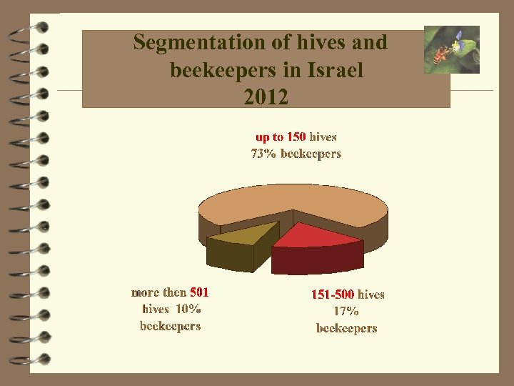Segmentation of hives and beekeepers in Israel 2012 