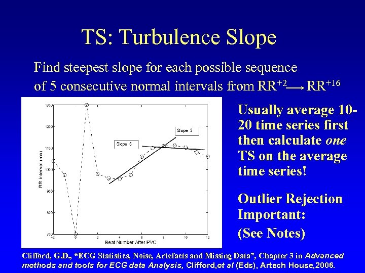 TS: Turbulence Slope Find steepest slope for each possible sequence of 5 consecutive normal