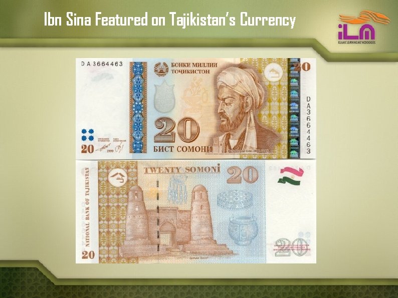 Ibn Sina Featured on Tajikistan’s Currency 
