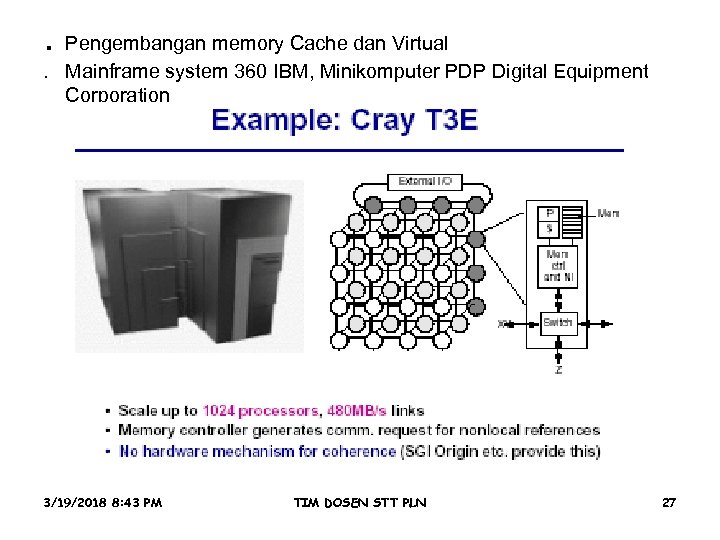 . Pengembangan memory Cache dan Virtual. Mainframe system 360 IBM, Minikomputer PDP Digital Equipment