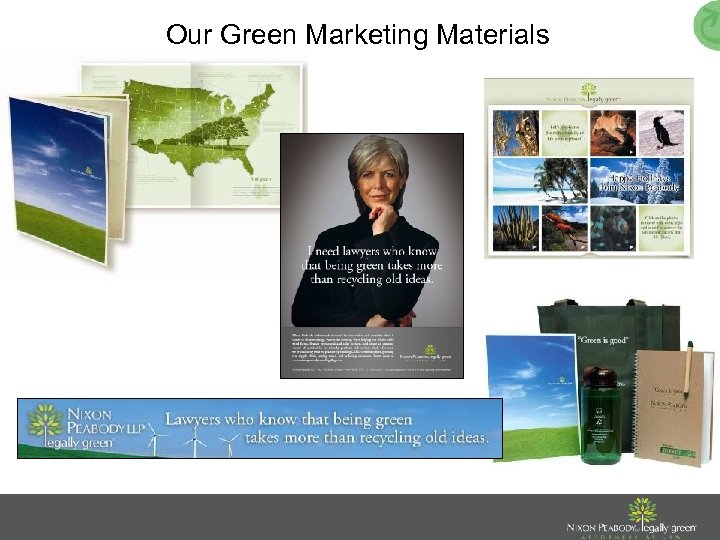 Our Green Marketing Materials 