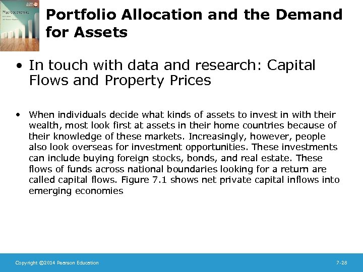 Portfolio Allocation and the Demand for Assets • In touch with data and research: