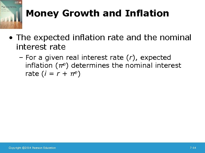 Money Growth and Inflation • The expected inflation rate and the nominal interest rate