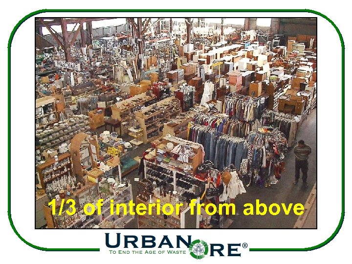 1/3 of interior from above 