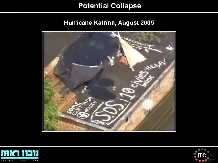 Potential Collapse Hurricane Katrina, August 2005 ITC 