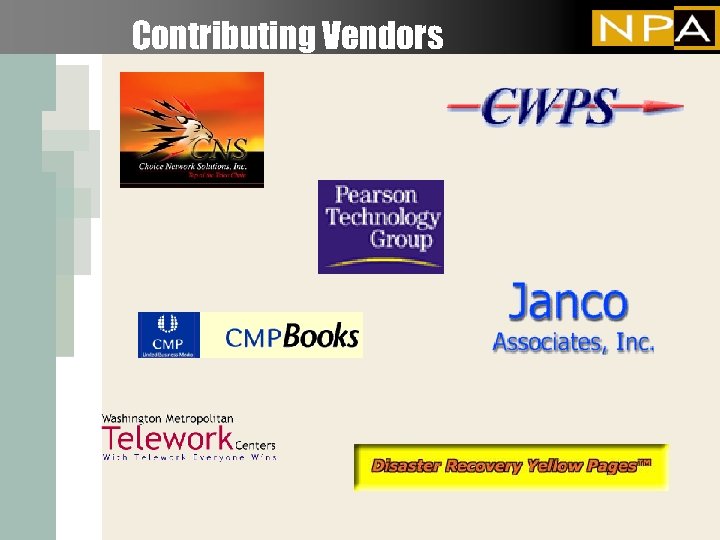 Contributing Vendors 