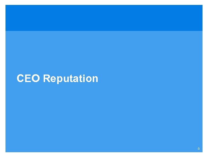 CEO Reputation 8 