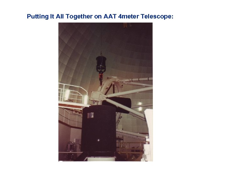 Putting It All Together on AAT 4 meter Telescope: 