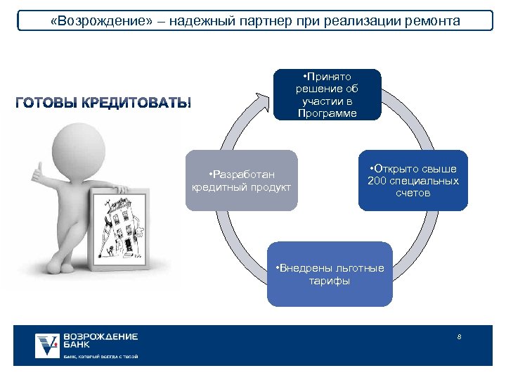  «Возрождение» – надежный партнер при реализации ремонта • Принято решение об участии в