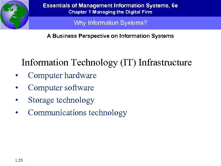 Essentials of Management Information Systems, 6 e Chapter 1 Managing the Digital Firm Why